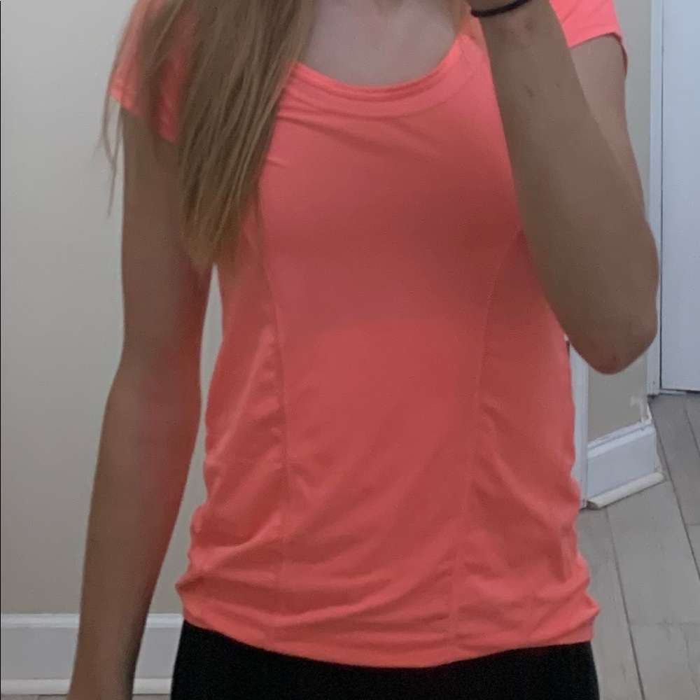 Bright Pink Short Sleeve Zella Workout Too